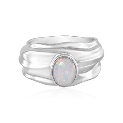 Anello in argento con Opale di Welo (de Melo)