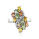 Anello in argento con Zaffiro Fancy