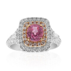 Anello in oro con Spinello Birmano Rosa (CIRARI)