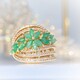 Anello in argento con Smeraldo Brasiliano