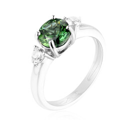 Anello in argento con Apatite Cromo