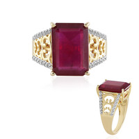 Anello in argento con Rubino del Madagascar