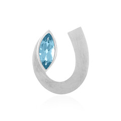 Ciondolo in argento con Topazio Blu Cielo
