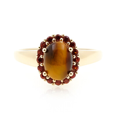 Anello in oro con Occhio di Tigre