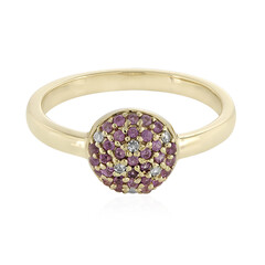 Anello in oro con Zaffiro Rosa