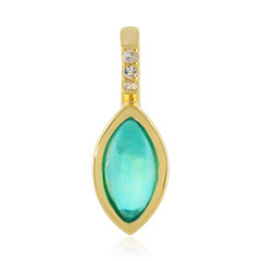 Ciondolo in argento con Opale Blu dell'Etiopia