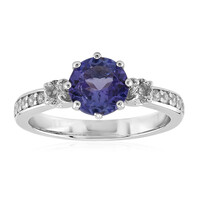 Anello in argento con Tanzanite