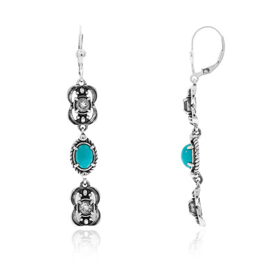 Orecchini in argento con Turchese (Desert Chic)