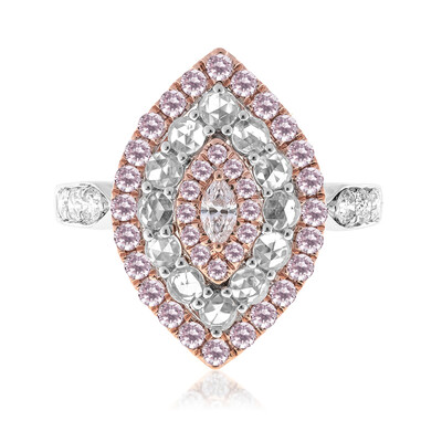 Anello in oro con Diamante Rosa I1 (CIRARI)