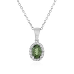 Collana in argento con Apatite Cromo