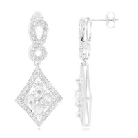 Orecchini in argento con Zaffiro Bianco