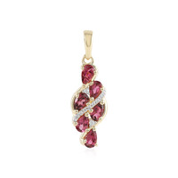 Ciondolo in argento con Tormalina Rosa