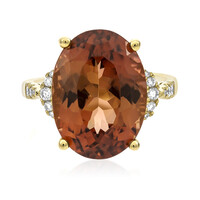Anello in oro con Tormalina Neon del Congo (CIRARI)