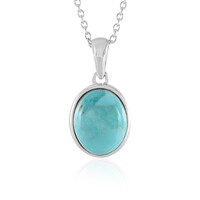 Collana in argento con Turchese Kingman Mohave Blu
