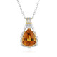 Collana in argento con Citrino Madeira (Gems en Vogue)