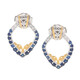 Orecchini in argento con Zaffiro Blu (Gems en Vogue)