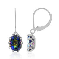 Orecchini in argento con Quarzo Mistico Blu