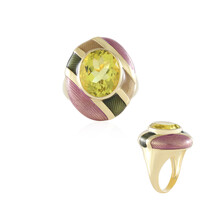 Anello in argento con Quarzo Limone (Adela Silber)
