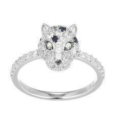 Anello in argento con Peridoto (Adela Silber)