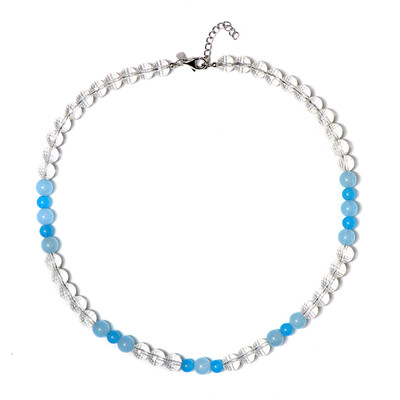 Collana in argento con Quarzo Bianco