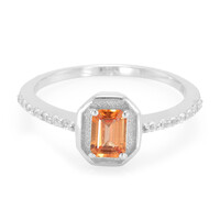 Anello in argento con Zaffiro Padparadscha