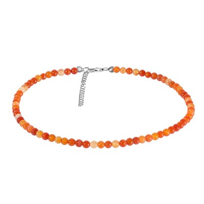 Collana in argento con Corniola