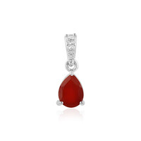 Ciondolo in argento con Onice Rossa
