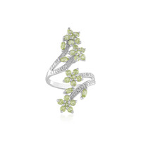 Anello in argento con Peridoto