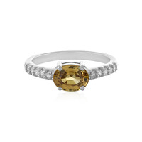 Anello in argento con Zircone Giallo