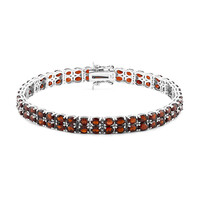 Bracciale in argento con Granato