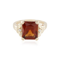 Anello in oro con Granato Essonite
