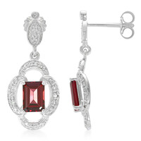Orecchini in argento con Rodolite