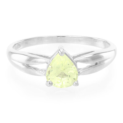 Anello in argento con Crisoberillo Brasiliano