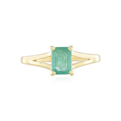 Anello in argento con Smeraldo Colombiano