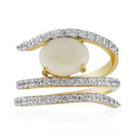 Anello in argento con Opale Bianco
