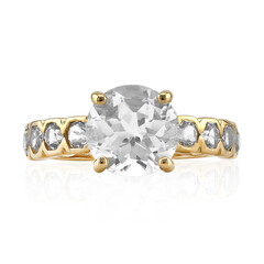 Anello in argento con Topazio Bianco