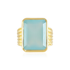 Anello in argento con Onice Blu