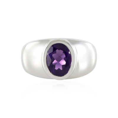 Anello in argento con Ametista Siberiana (de Melo)