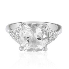 Anello in argento con Topazio Bianco