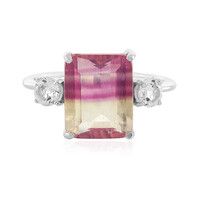 Anello in argento con Fluorite Bicolore