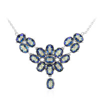 Collana in argento con Quarzo Mistico Blu