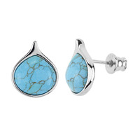 Orecchini in argento con Turchese