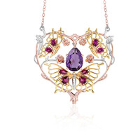 Collana in argento con Ametista (Gems en Vogue)