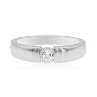 Anello in argento con Topazio Bianco