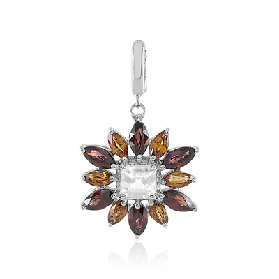 Ciondolo in argento con Zircone Rosa