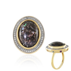 Anello in argento con Opale Leopardo