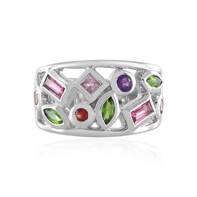Anello in argento con Tormalina Rosa Nigeriana