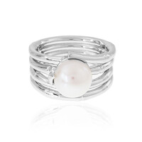Anello in argento con Perla di Acqua Dolce