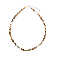 Collana in argento con Corallo Pietrificato