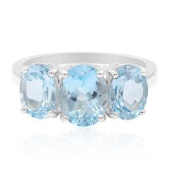 Anello in argento con Topazio Blu Cielo